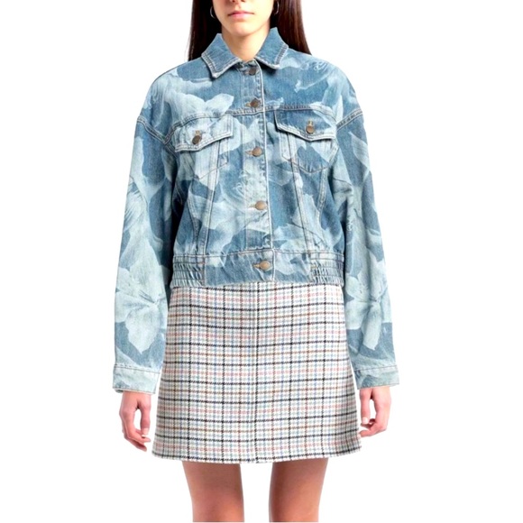 DESIGUAL Floral Denim Women’s Jacket - Picture 4 of 8